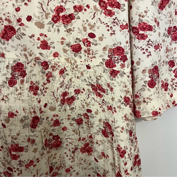Vintage 80’s , made in Canada , Northern Traditions floral midi dress , Sz15/16 - Picture 5 of 7